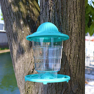 Mangeoire pour oiseaux du ciel bleu